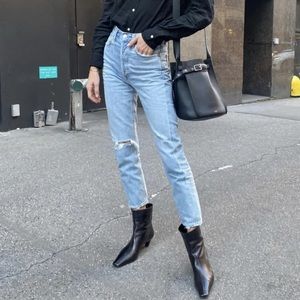 AGOLDE Riley High Rise Straight Crop Jean | Size 28